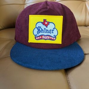 Shiner Bock embroidered snap back hat
